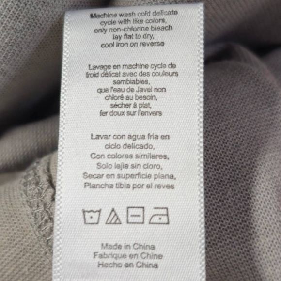 Lunya Restore Fitted Dress Midi Grey Large MSRP $198 - Picture 7 of 8